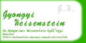 gyongyi weisenstein business card